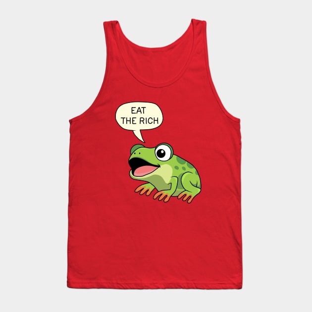 Eat The Rich - Frog Tank Top by valentinahramov